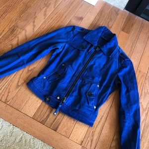 Armani Exchange Royal Blue Denim Jacket